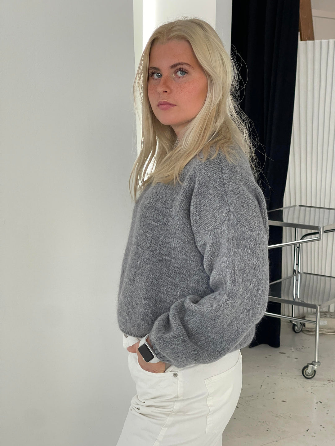 Soft Women's Sweater with Loose Fit - Aurena-Blue-XS/S-The Livary