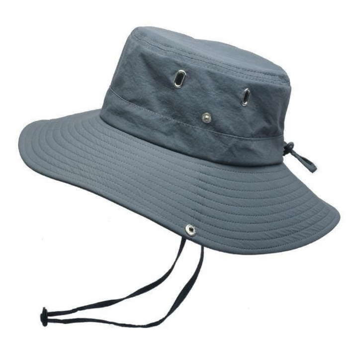 Water-repellent outdoor bucket hat with UV protection – ShieldFlex Pro-Dark grey-The Livary