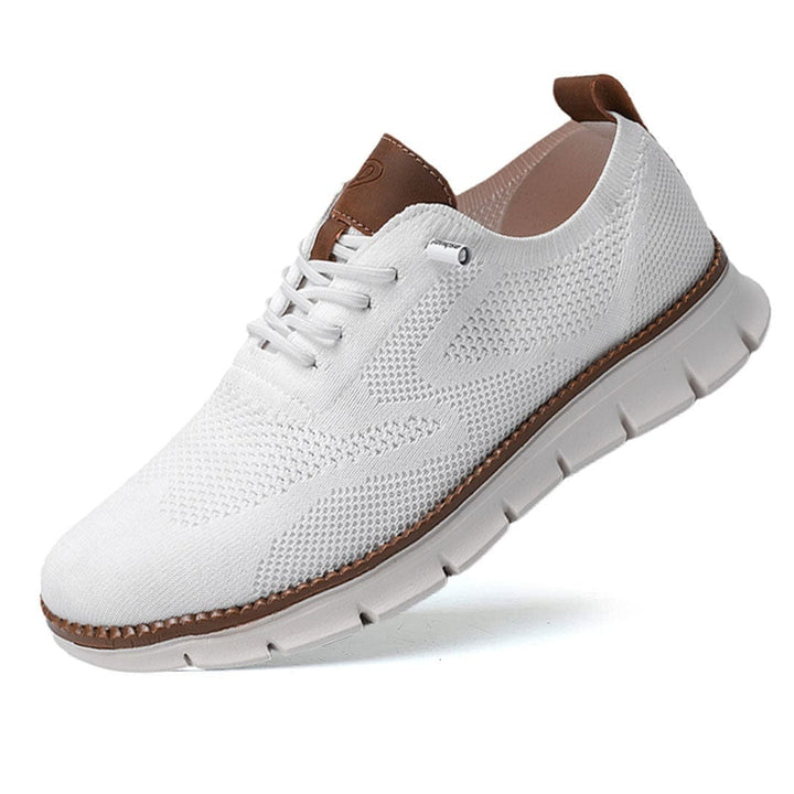 Breathable & Ultra-Comfortable Men's Sneakers in Minimalist Design – Elias-White-6-The Livary