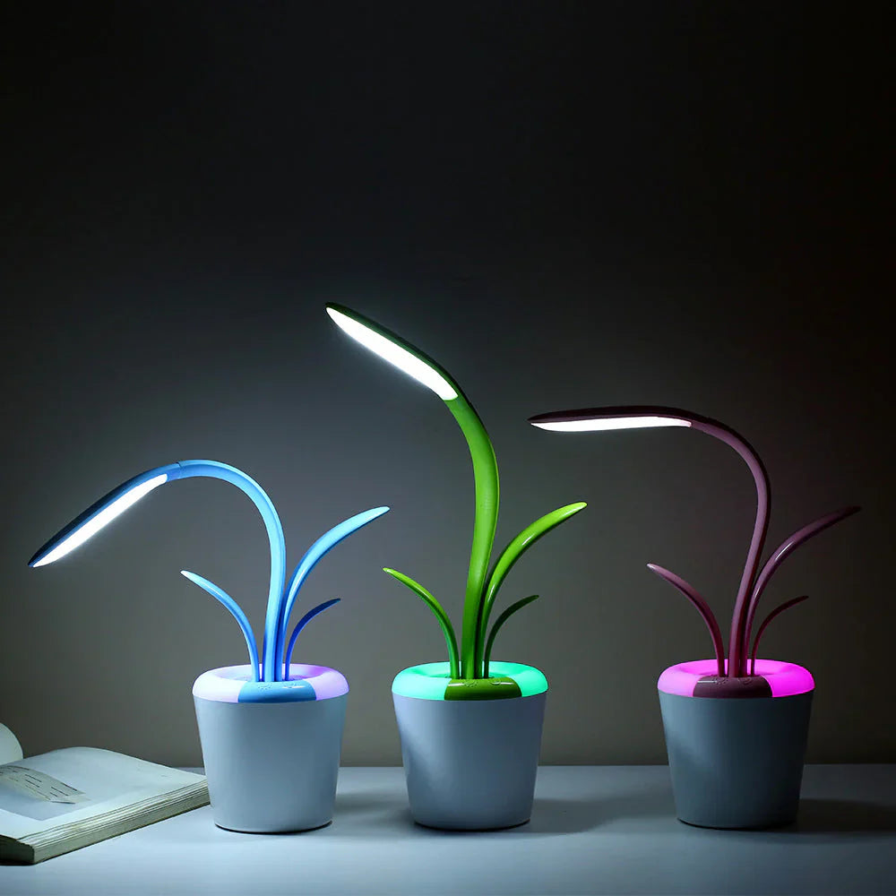 Modern Desk Lamp - LuminaFlex-Blue-The Livary