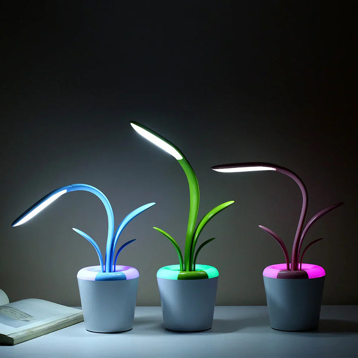 Modern Desk Lamp - LuminaFlex-Blue-The Livary