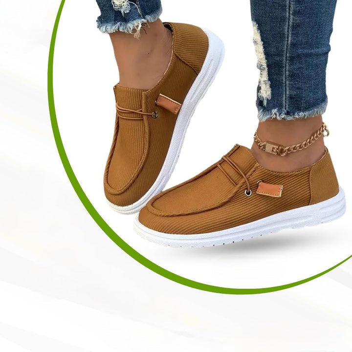 Orthopaedic Ladies' Leisure Shoes – Serena-Brown-3.5-The Livary