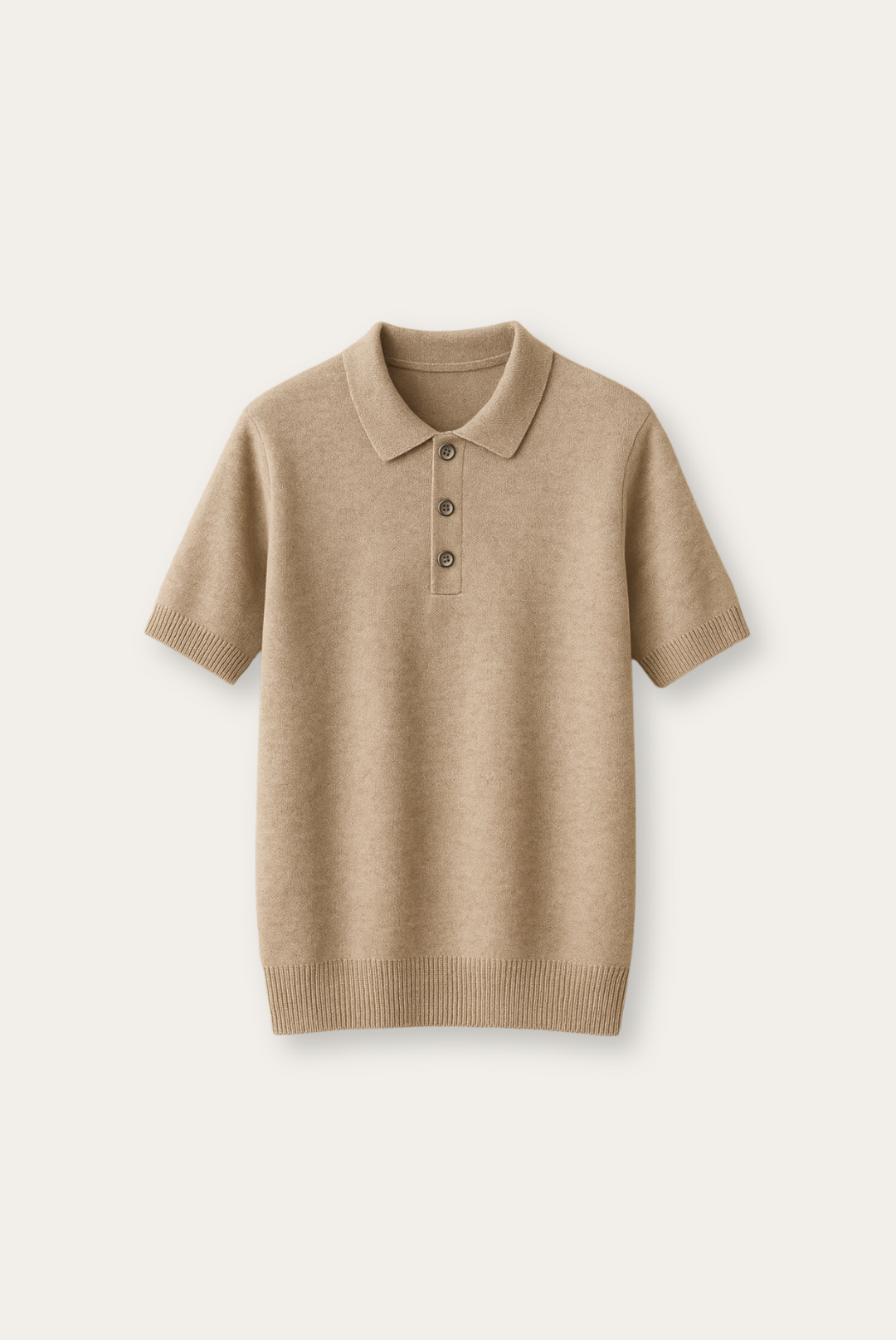 Stylish men's polo made from cashmere-merino wool – Caelan-S-The Livary