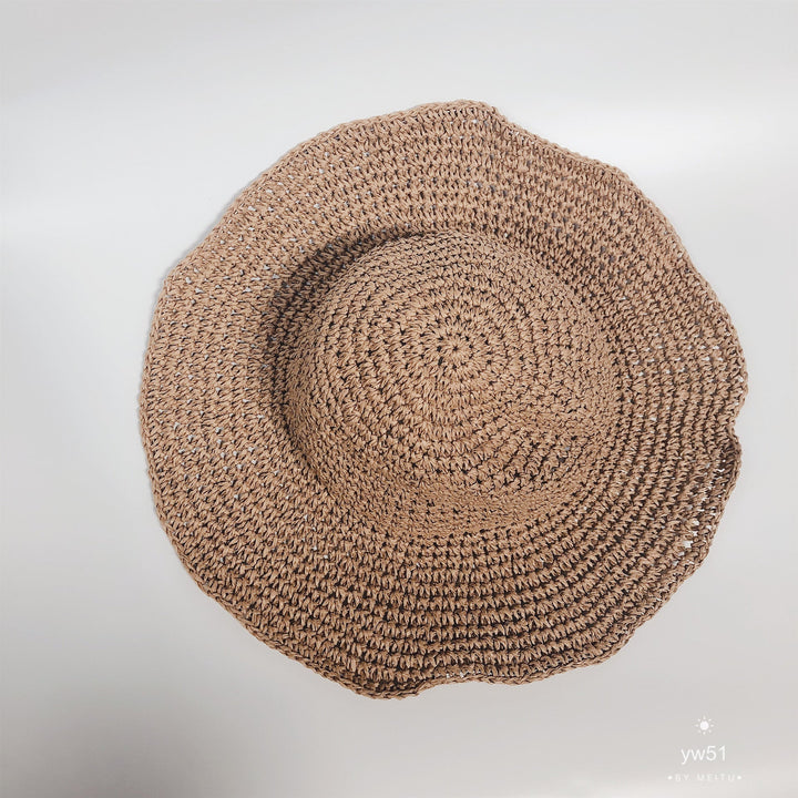 Lightweight, holiday-friendly summer beach hat for women – Debbie-Khaki-The Livary