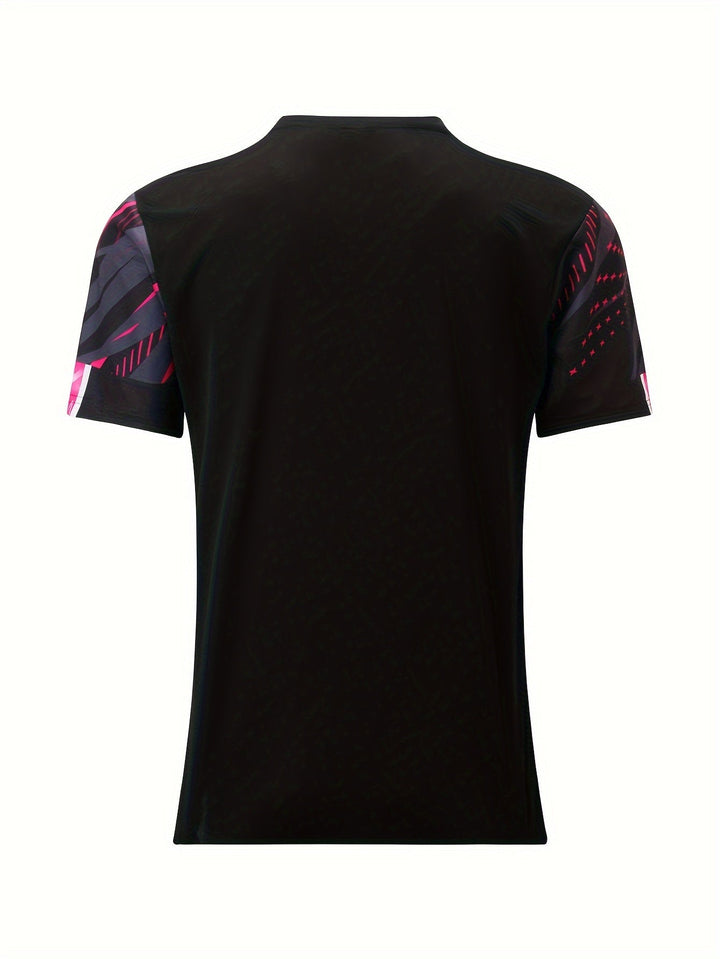 Short-sleeve shirt with striped pattern summer style men's look - Timo (1+1 FREE)-Red-S-The Livary