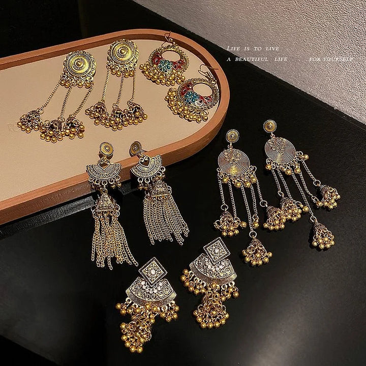Boho Ethno Earrings - Noura-5-The Livary