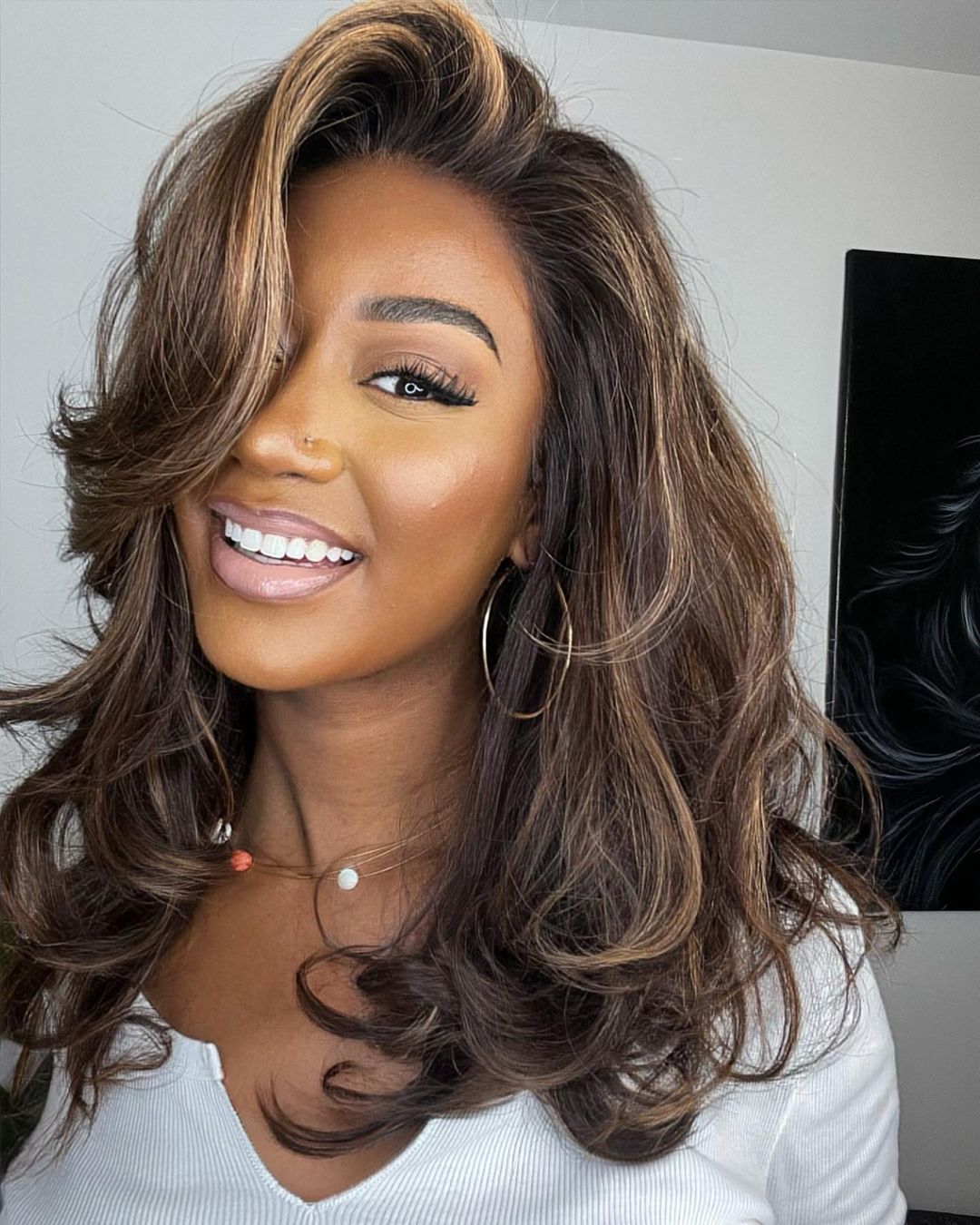 Lace Front Wig with Highlights – Selena-The Livary