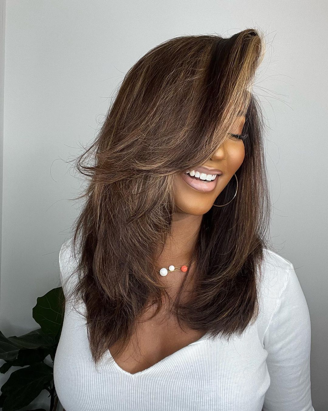 Lace Front Wig with Highlights – Selena-The Livary
