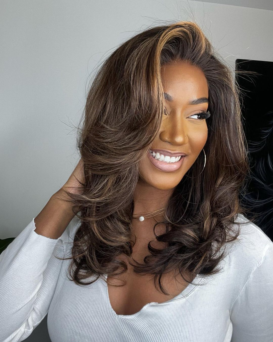 Lace Front Wig with Highlights – Selena-The Livary