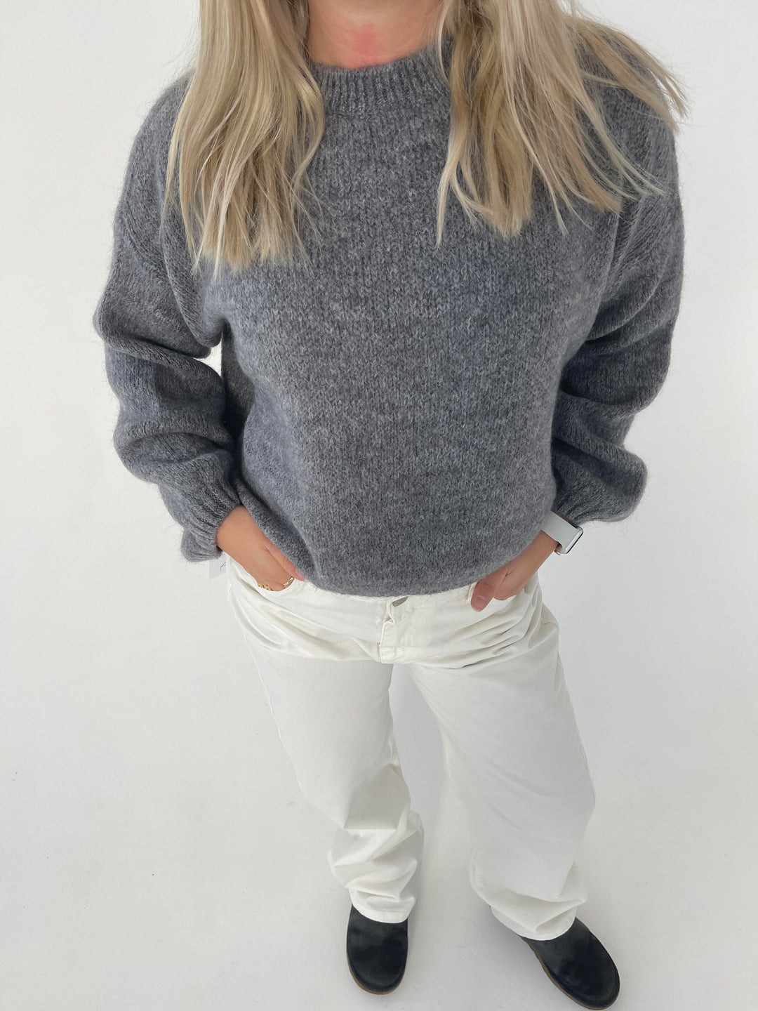Soft Women's Sweater with Loose Fit - Aurena-Blue-XS/S-The Livary