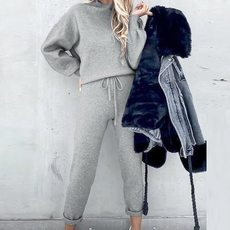 Comfortable Two-Piece Tracksuit - Zoë-Pink-S-The Livary