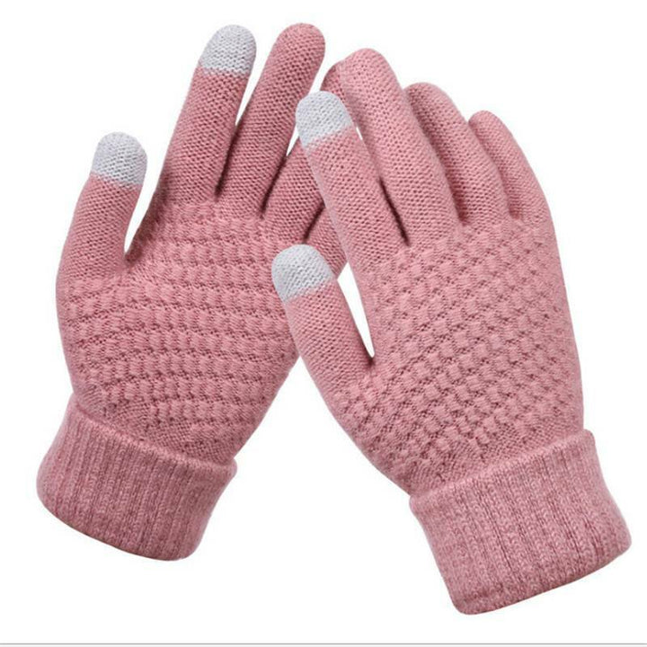 Knitted Touchscreen Gloves for Women - Amara-Pink-The Livary