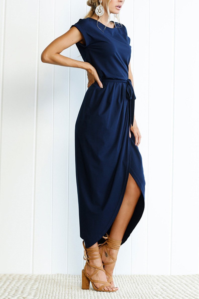 Casual midi dress - Isabella-Green-S-The Livary