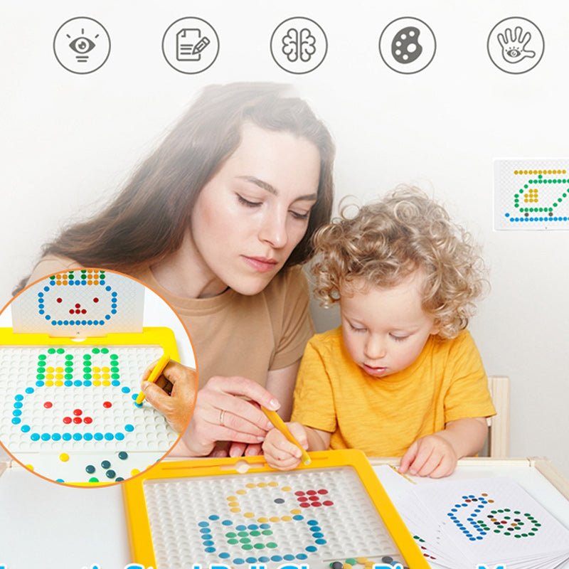 Magnetic Drawing Board with Beads - MagniDots-The Livary