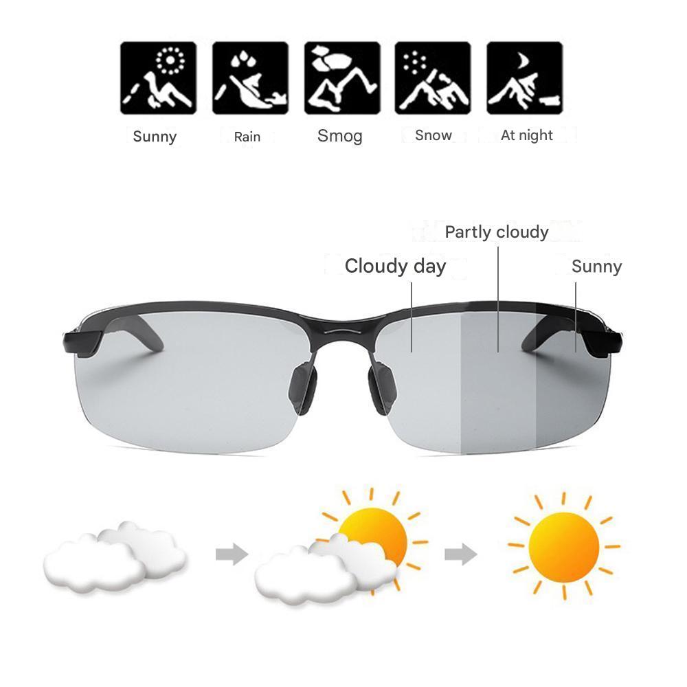 Stylish self-tinting polarised glasses for day & night – Nils-Black-Grey-The Livary