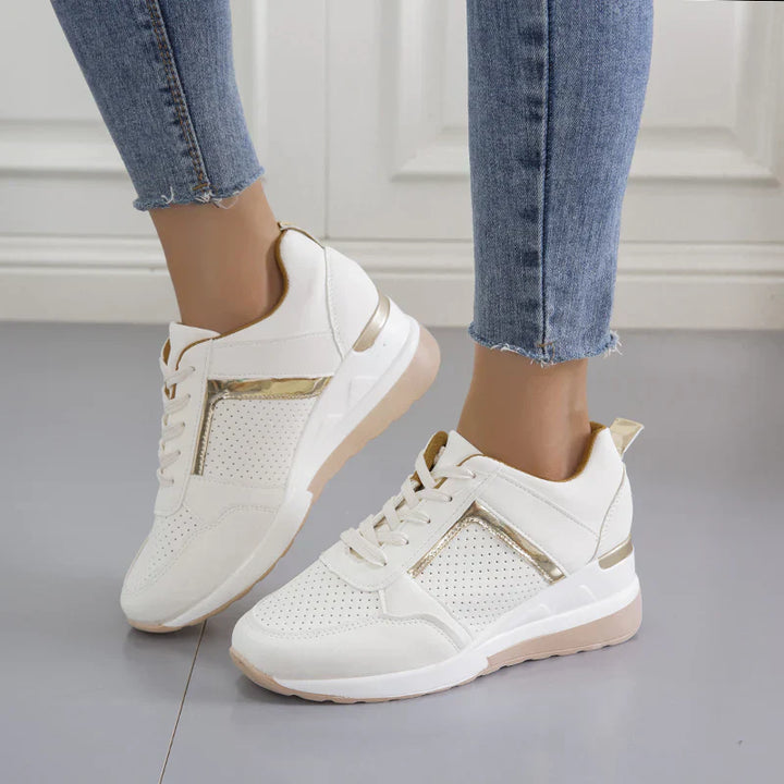 Stylish Orthopaedic Women's Sneakers - Lea-Beige-3-The Livary