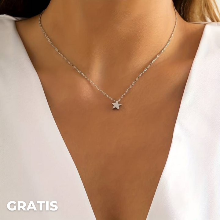 Star Necklace of Luck - Lyra-Silver-The Livary