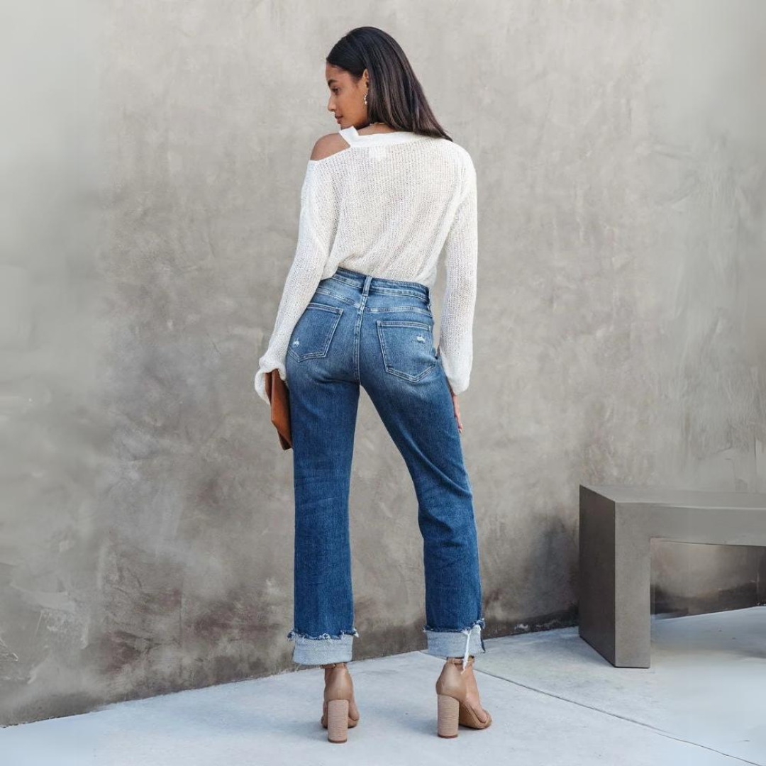 Comfortable Ladies Jeans - Elise-S-The Livary
