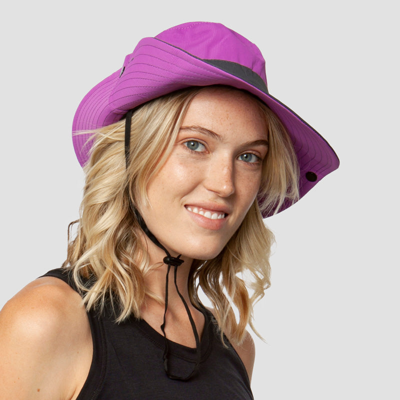 Breathable UV Protection Women's Sun Hat Foldable with Ponytail Opening – Liane (Buy 1, Get 1 FREE)-Purple-The Livary