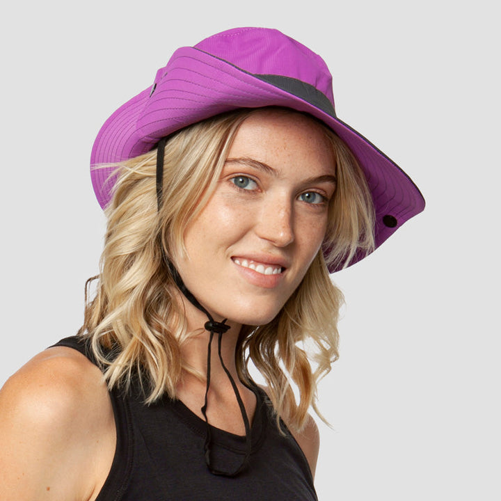 Breathable UV Protection Women's Sun Hat Foldable with Ponytail Opening – Liane (Buy 1, Get 1 FREE)-Purple-The Livary