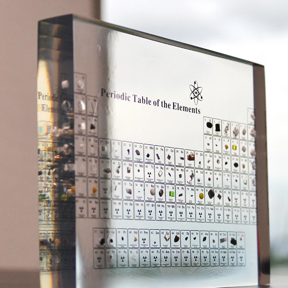 Illuminated Periodic Table with Real Elements - Elementa-Small-The Livary