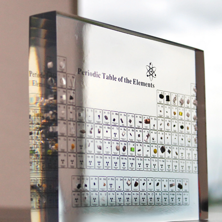 Illuminated Periodic Table with Real Elements - Elementa-Small-The Livary