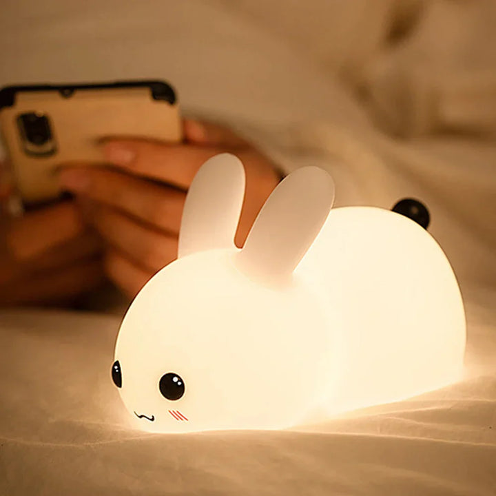 Cute Bunny Night Light - BunnyGlow-Warm Wit-The Livary