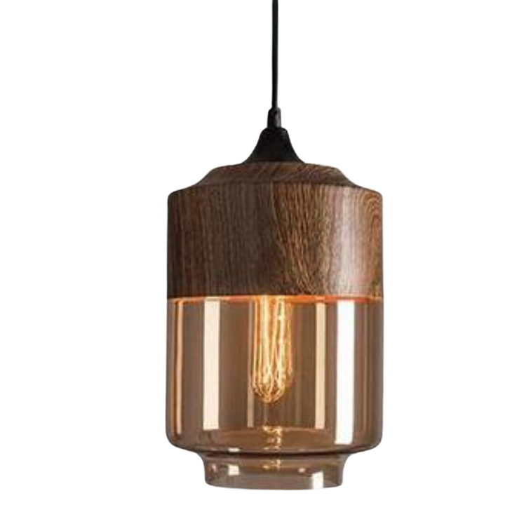 Stylish Scandinavian Wooden Ceiling Lamp - NordLuna-Type C-The Livary