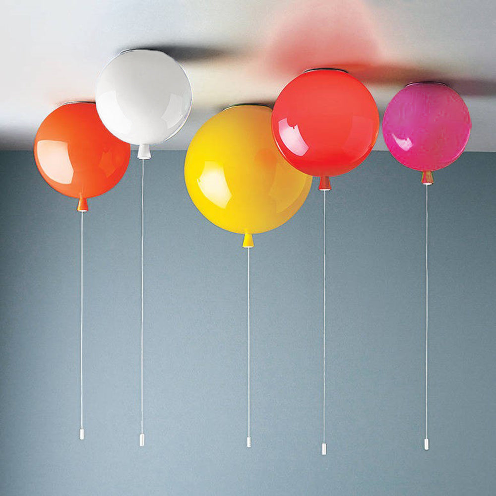 Compact Modern LED Balloon Ceiling Light - AuraLite-7.87 in-White-The Livary