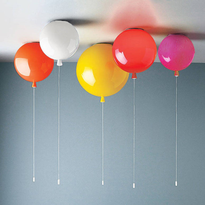 Compact Modern LED Balloon Ceiling Light - AuraLite-7.87 in-White-The Livary