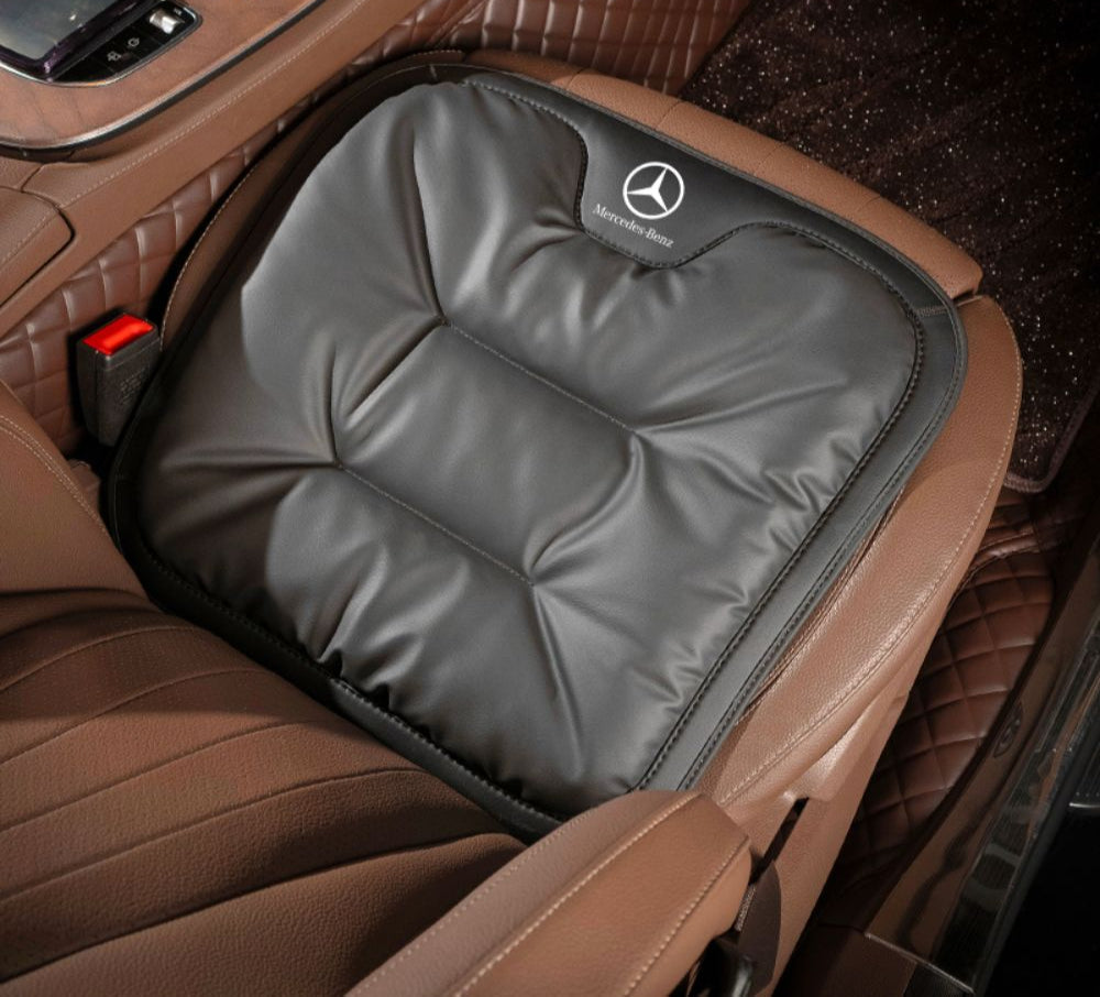 Ergonomic Car Seat Cushion Custom Made – Velario-Black-Without Logo-The Livary