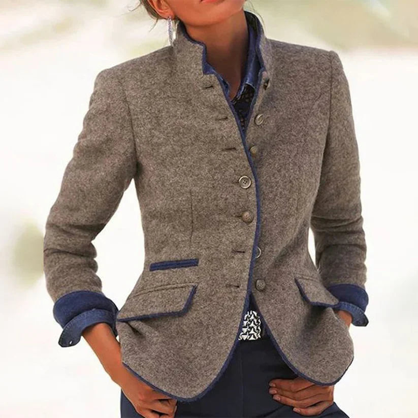 Stylish Plain Women's Jacket - Nova-S-The Livary