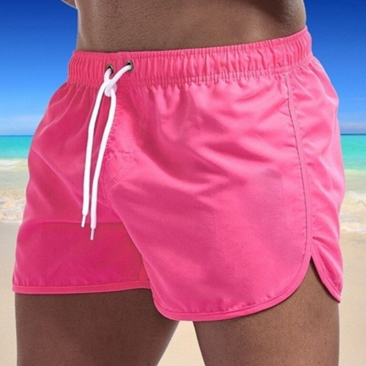 Men's swim shorts with a comfort waistband and quick-drying fabric – Jonas-Pink-S-The Livary