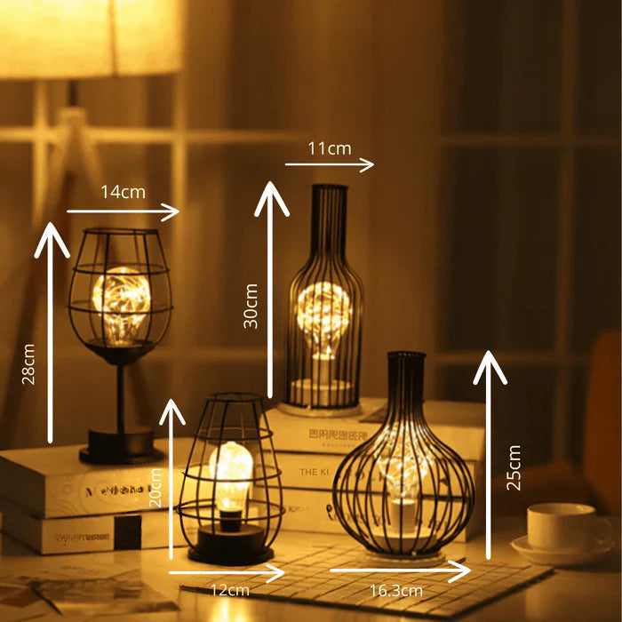 Luxury Table Lamp - LumiGris-Wine glass-The Livary