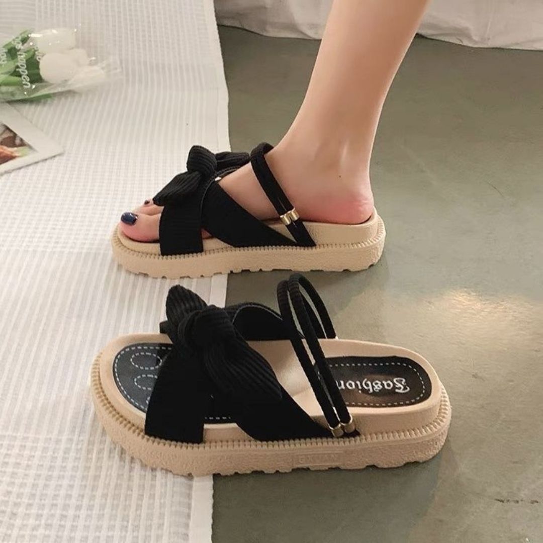 Comfortable summer sandals for women – Liana-Black-2.5-The Livary