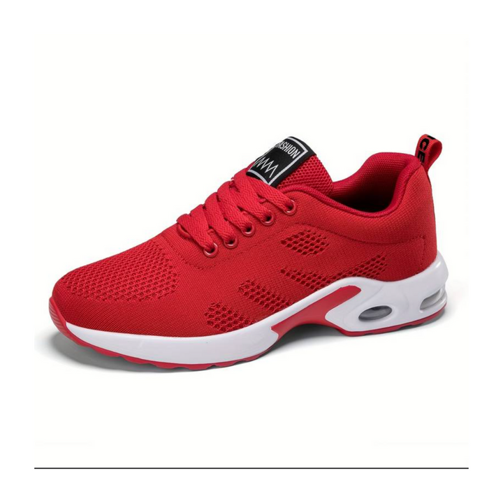 Comfortable & Breathable Orthopedic Women's Sneakers – Marlene-Red-3-The Livary