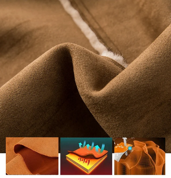 Warm Fleece Jacket for Women - Amara-Brown-S-The Livary