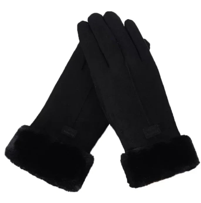 Warm Sweden Ladies' Gloves - VelvTouch-Black-1-The Livary
