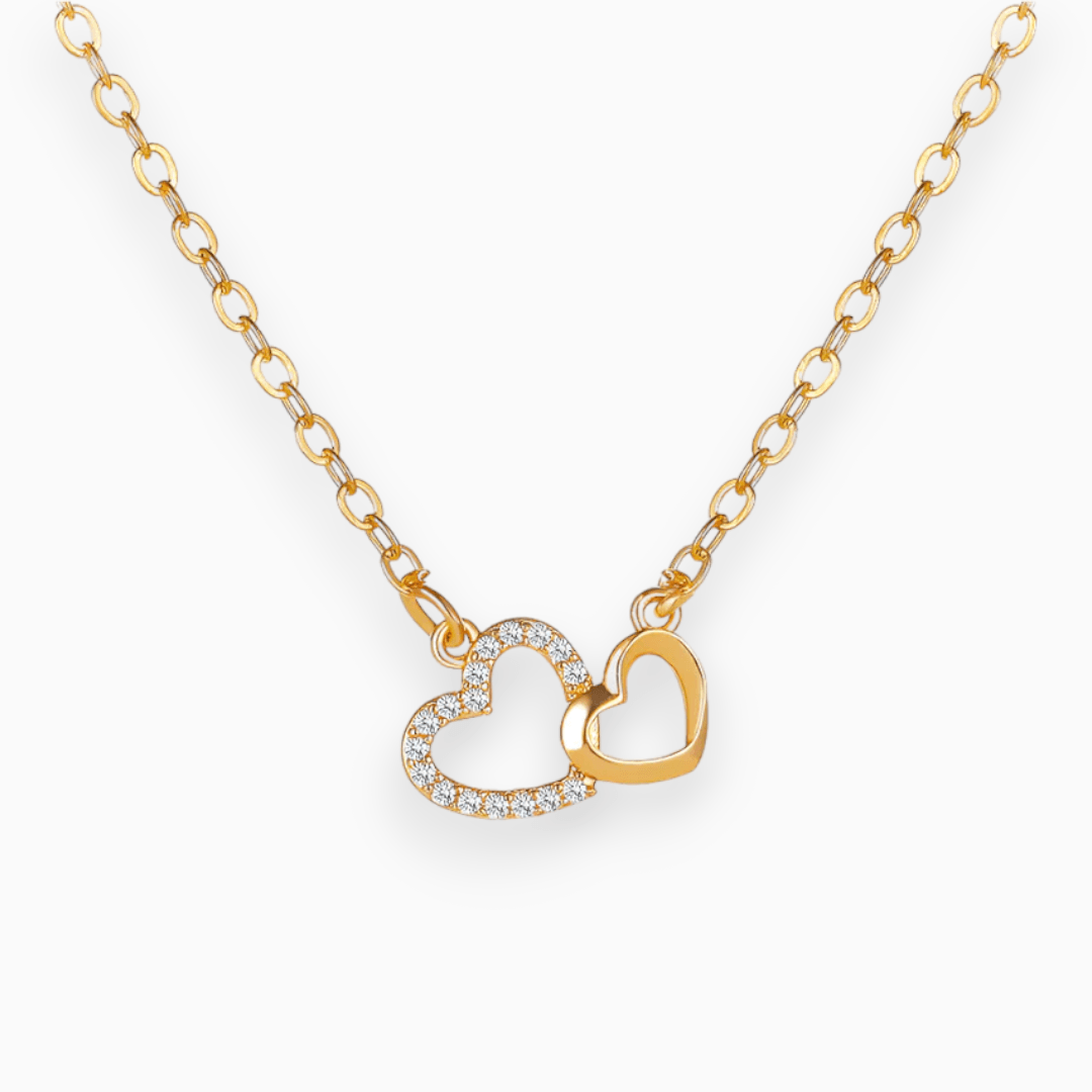 Heavenly Love Connection Necklace - Celestina-Gold-The Livary