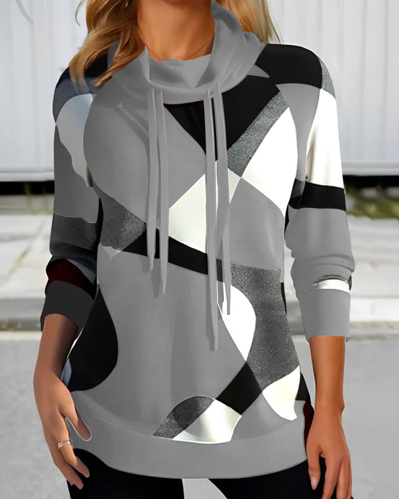 High Collar Sweater – Lorina-Grey-S-The Livary