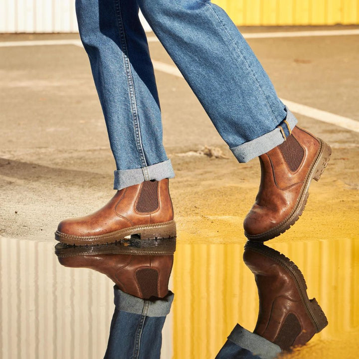 Orthopaedic Leather Safety Boots for Men - Matthias