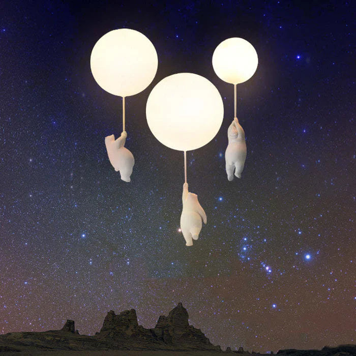 Children's Ceiling Lamp with Bear and Balloon - CloudBear