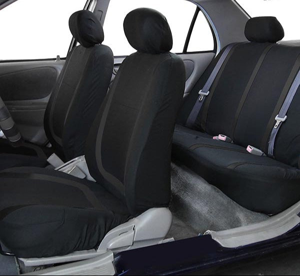 9-Piece Universal Car Seat Covers – AutoLuxe-Gray-The Livary