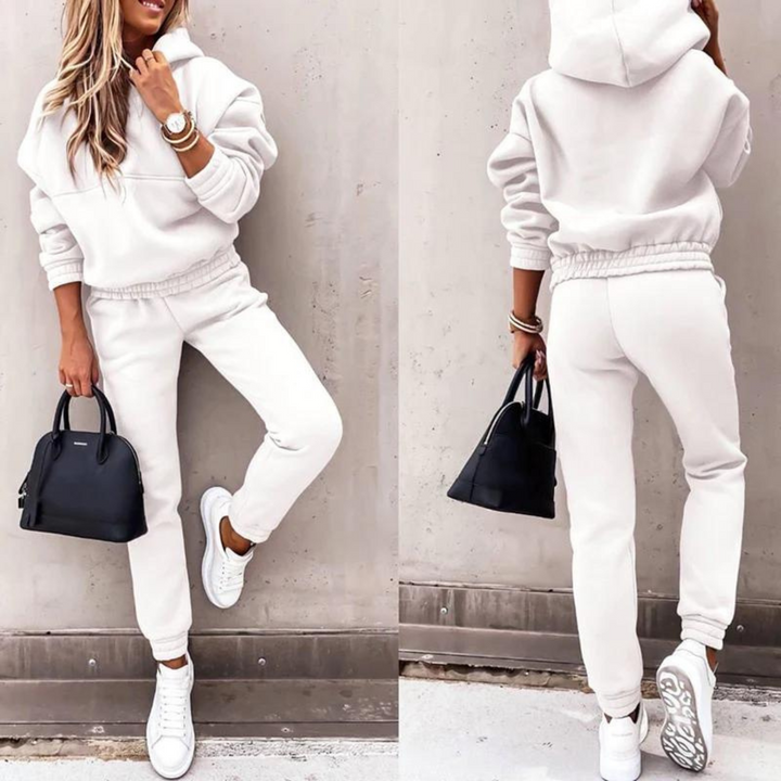 Sporty Tracksuit for Women - Maria-White-S-The Livary
