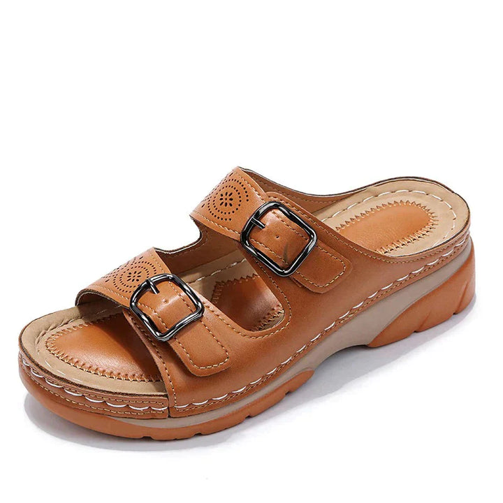 Orthopaedic comfort sandals for women - Elena-Brown-2.5-The Livary