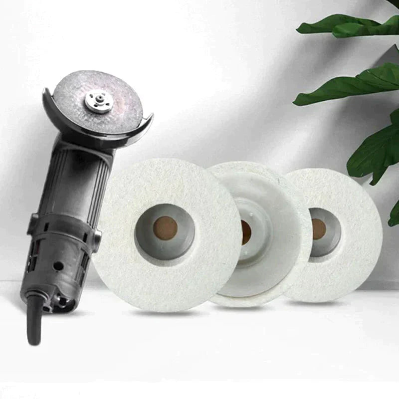 Set of 3 Wool Polishing Discs – Polistra-The Livary