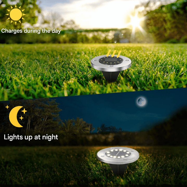 Solar Ground Spot Light for Outdoors – SunHalo-4 Lights-The Livary