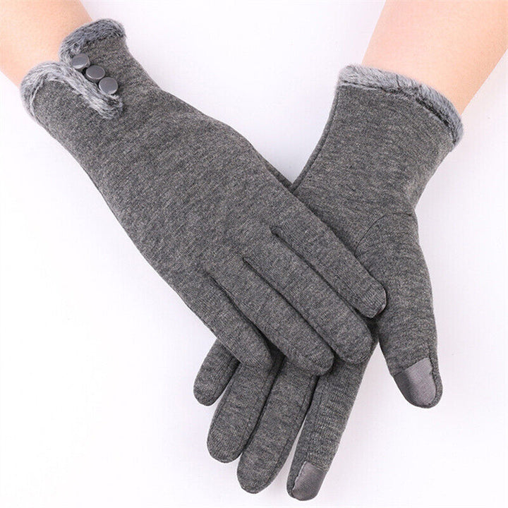 Luxury Touchscreen Gloves - Elise-Gray A-The Livary