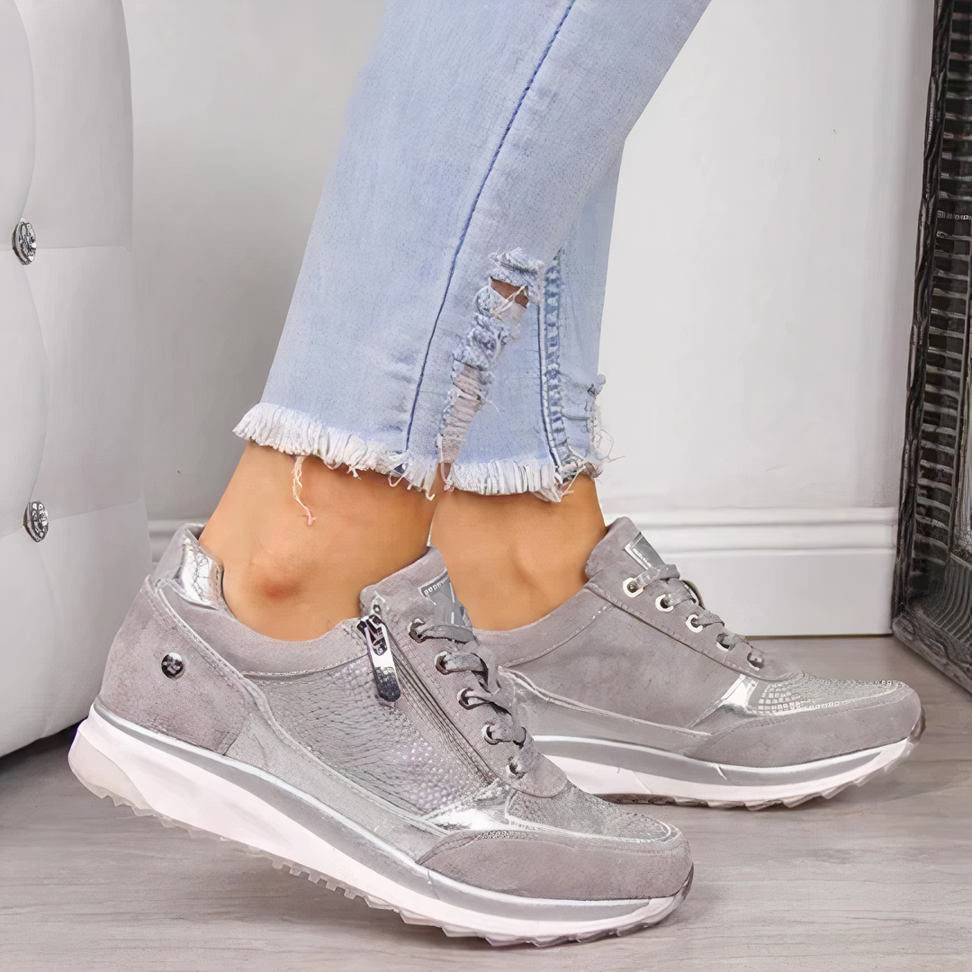 Ergonomic Running Shoes for Women - Sophia-Silver-2.5-The Livary