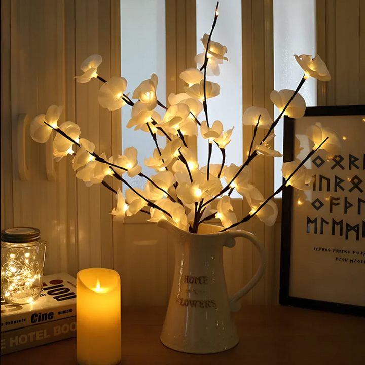 Illuminated Decorative Branches - LumaBranches-White Orchid-The Livary